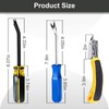 3Pcs Heavy Duty Upholstery and Construction Staple Remover with Tack