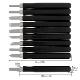 Omninmo Wood Carving Knife Set - 10 PCS Hand Carving Tool Set Whittling Knife Art Craft Caving Tool Kit for DIY Sculpture
