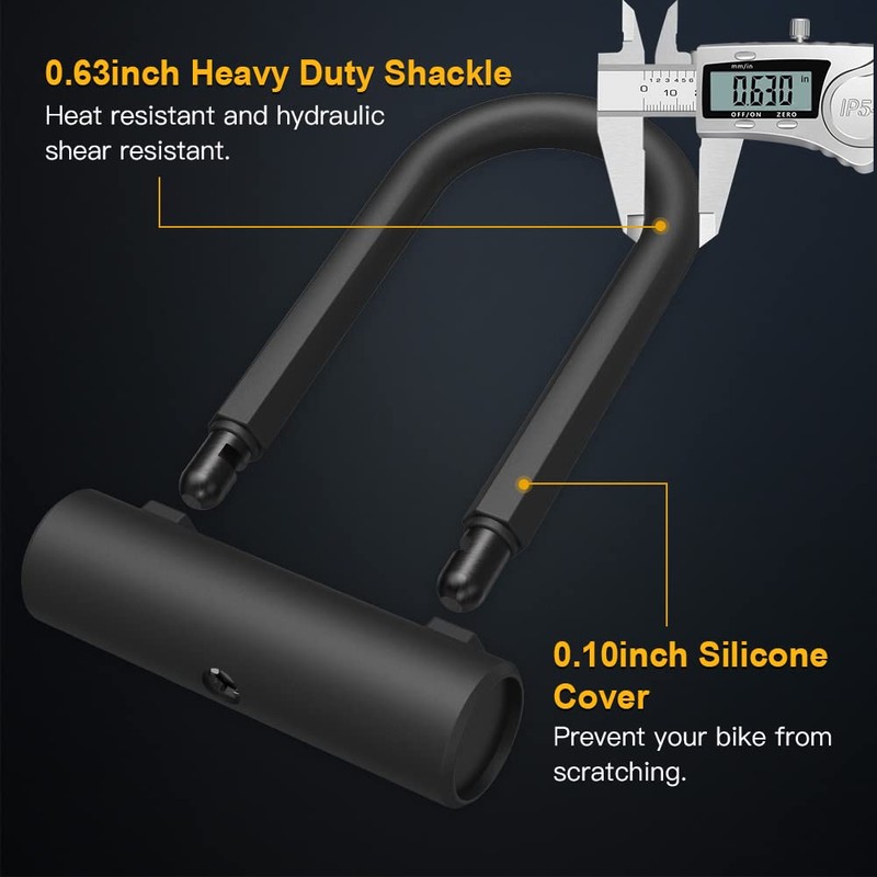 UBULLOX Bike U Lock Heavy Duty Bike Lock Bicycle U