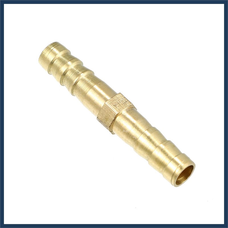 INFINAUTO 1 Set 6mm Copper Hose Barb Fitting Connector with