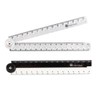 Belegao 2 PCS Folding Rulers, 15cm/30cm Foldable Ruler Clear &
