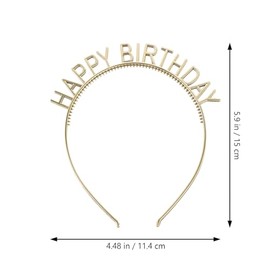 Beaupretty 10 Diademas De Feliz Cumpleaños Tocado De Fiesta Para Mujeres Y Niñas Accesorios Para El Cabello De Celebración Ligero Y Cómodo Para Fiestas Y Regalos