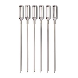 OXO Good Grips Grilling Tools, Stainless Steel Grilling Skewers - Set of 6