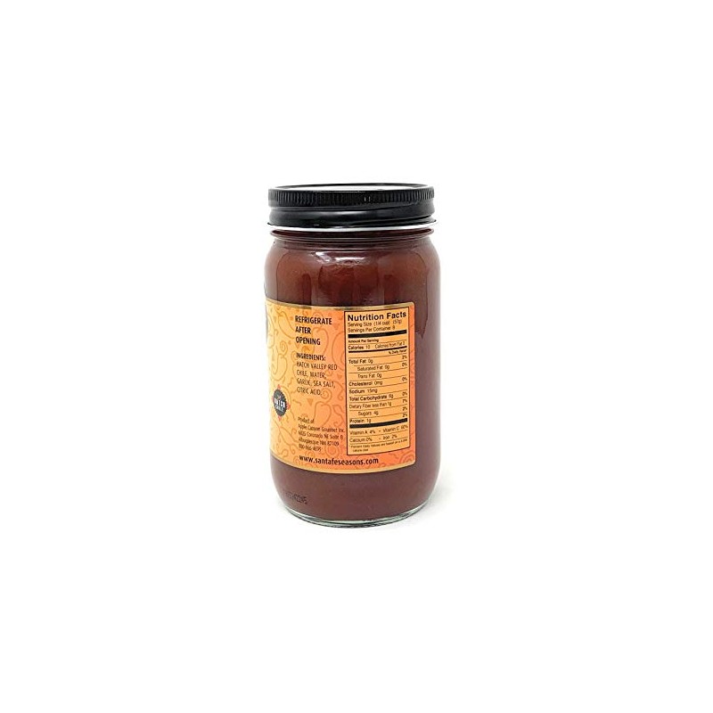 Santa Fe Seasons Hatch Red Chile Sauce Hot 16 Ounce