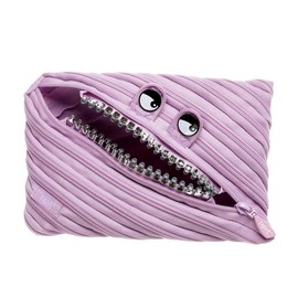 ZIPIT Grillz Pencil Case for Girls, Extra Large Pencil Case for School, Monster Case for Children, Pencil Case, Purple