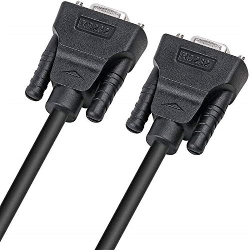 DTECH 1.5 Feet Direct Through Serial DB9 Cable Female to