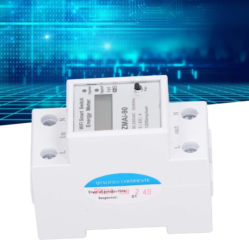 Single Phase Energy Meter One Touch Operation Multifunction WIFI Power