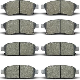 Front Rear Brake Pads Compatible with 2011-2015 Chevy Cruze,for 2012-2014 Chevy Orlando,for 2013-2017 Chevy Sonic/Trax,for 2013-2017 Chevy Volt,for 2013-2017 Buick Encore, for 2012-2017 Buick Verano