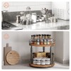 HOOBRO Spice Rack, Kitchen Rack, 2-Tier Height Adjustable, Rotating Spice