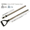 CooB Upgraded Travel Stainless Steel Pole Handle for Sand Scoop