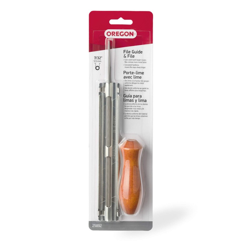 Oregon 25892 7/32-Inch Chainsaw File Guide with File