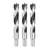 HARFINGTON 3pcs Brad Point Drill Bits 18mm(45/64") Dia Straight Round