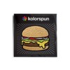 Kolorspun Cheeseburger Patch (Iron-On Backing)