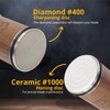 Cookerfy Rolling Knife Sharpener Roller - Diamond Roller Knife Sharpener