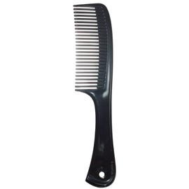 Detangling Comb 8.6" with Handle (Black)