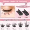 Lash Clusters, PRO,72 Pcs Individual Cluster Lashes 3D Effect DIY