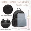 VASCHY Women's Backpack, Mini Backpack PU Leather Waterproof Fashion Small