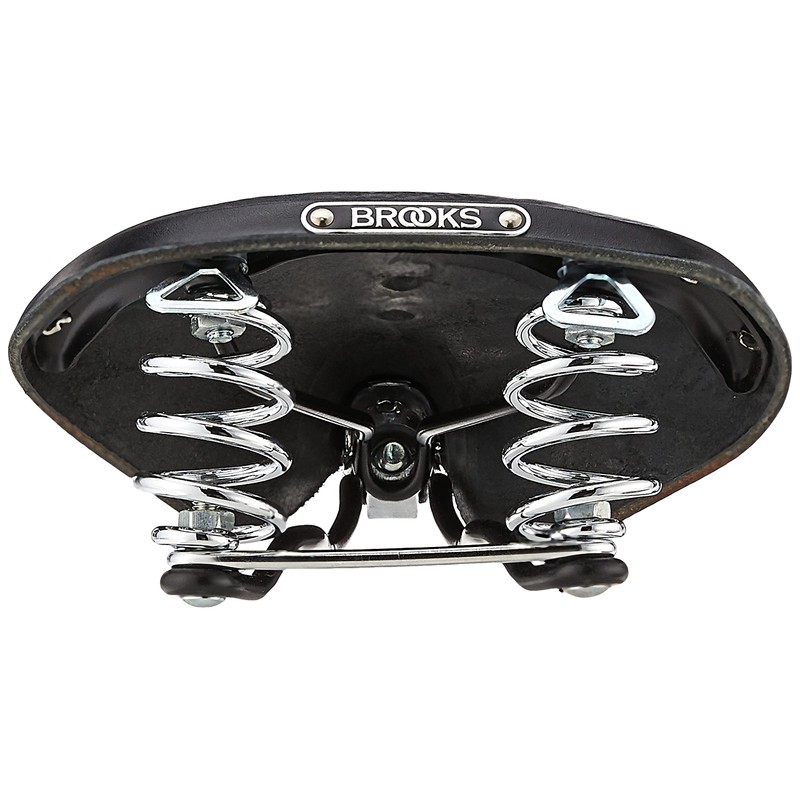 Brooks Saddles B67 Bicycle Saddle (Men's, Chrome Springs, Black)