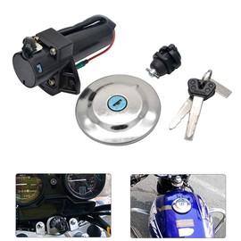 Motorcycle Electric Ignition Switch Lock Set Fuel Gas Cap Seat Lock Key Fit for Yamaha Ybr125 Ybr 125 2007-2014 ZH