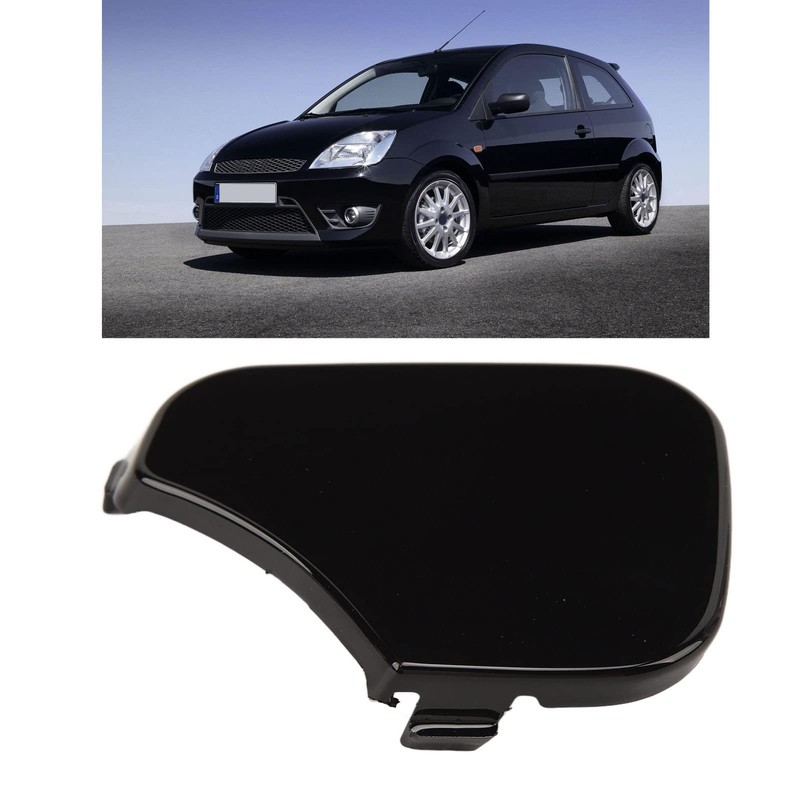 KIMISS 1375861 Front Bumper Tow Eye Cover Cap Black Tow
