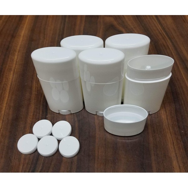 Empty Deodorant Containers - Twist-up, Recyclable, DIY Empty Deodorant OVAL