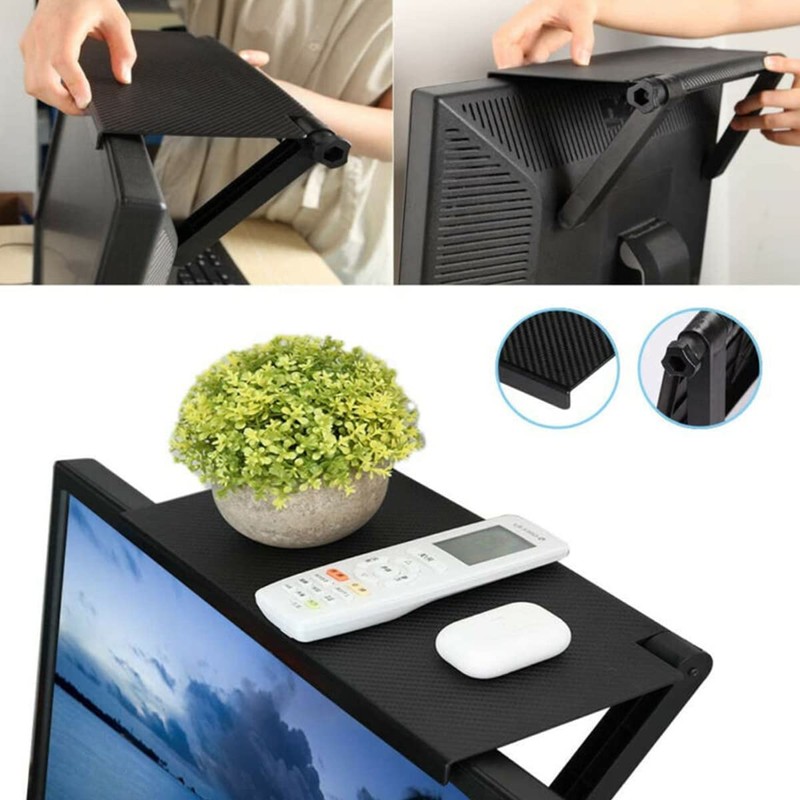 TV Top Shelf Mount Adjustable TV Computer Rack Screen Top
