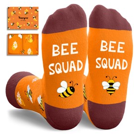 Bee Gifts For Women Men - Funny Honey Bee Socks For Teens Birthday Gifts For Beekeepers Lovers