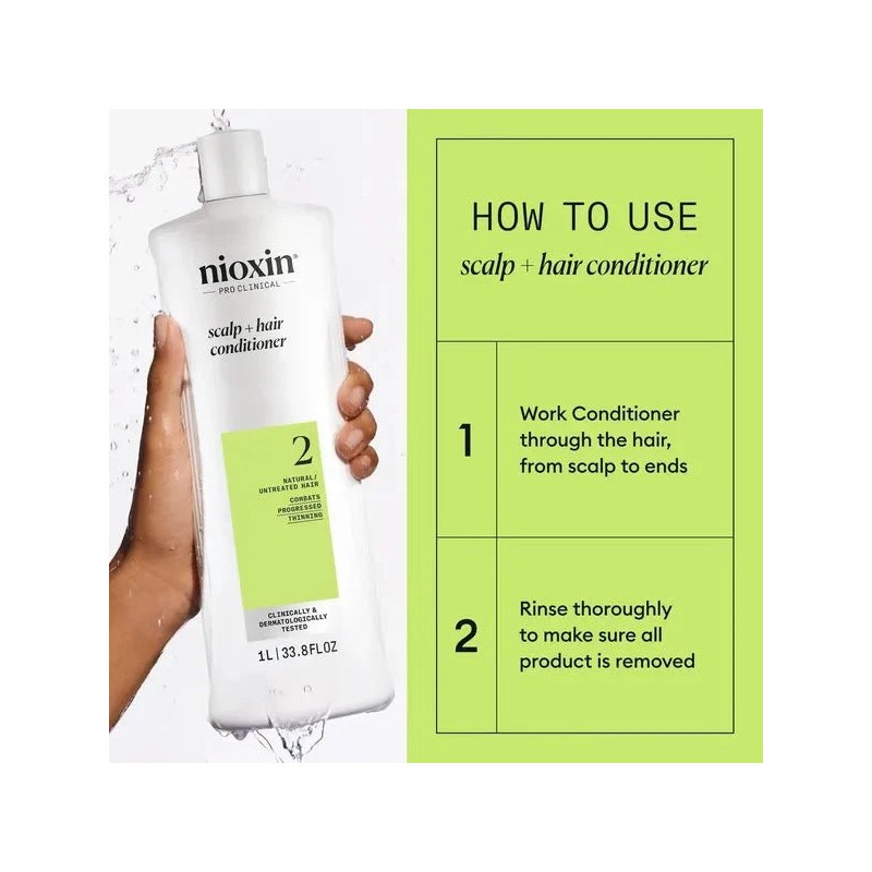 Nioxin Scalp + Hair Thickening System 2 Conditioner 1L