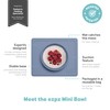 ezpz Mini Bowl for 12 Months+ (Indigo) - 100% Silicone