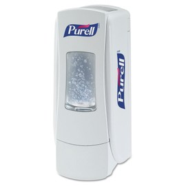 PURELL ADX-7 Push-Style Hand Sanitizer Dispenser, White, for 700 mL PURELL ADX-7 Hand Sanitizer Refills (Pack of 1) - 8720-06