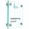 Logistic Sign System Door Sign Glass Vitrum B4 (130/130 mm)