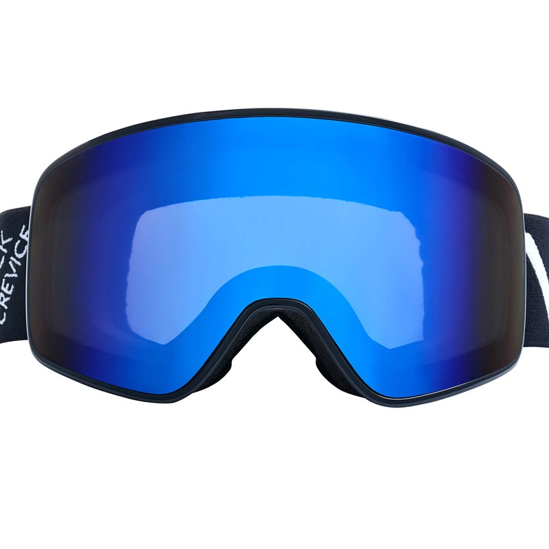 Black Crevice Unisex - Schladming Adult Ski Goggles White, Size