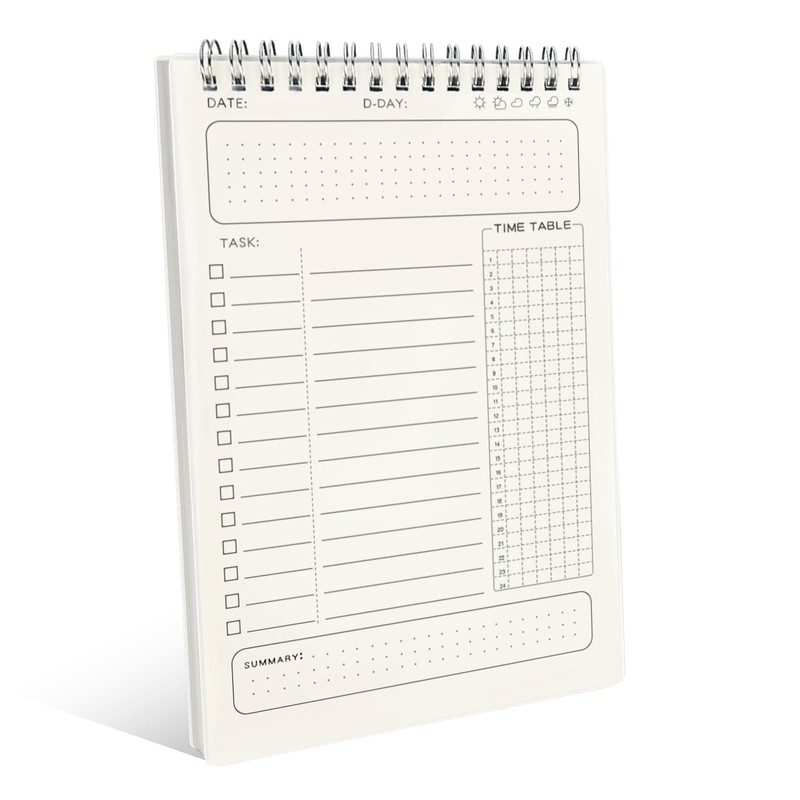 Newkita 80 Sheets Undated Daily Planner, To Do List Notebook