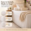 RIMELA College Dorm Bed Skirt Twin XL 36 Inch Drop,