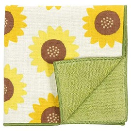 Hamamonyo Washed Towel Handkerchief, Sunflower Dzukushi