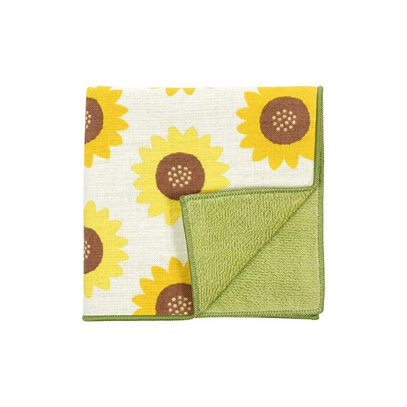 Hamamonyo Washed Towel Handkerchief, Sunflower Dzukushi