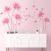 Fuji Toya M0383 Wall Sticker, Flower, Purple, Cute, Wall Decor,