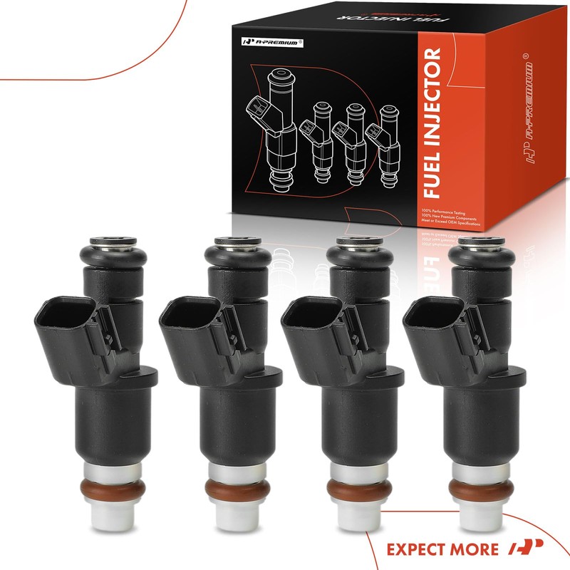 A-Premium Set of 4 Fuel Injectors Compatible with Honda Civic