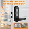 ANNFUZ Mechanical Keypad Keyless Entry Door Lock with Handle,Push Button