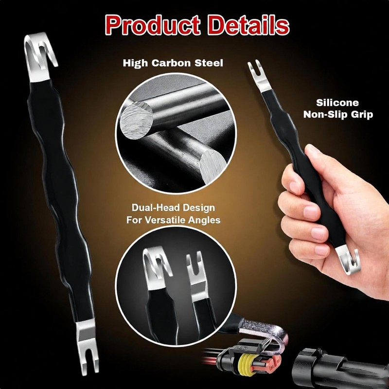 DRIYANN Automotive Electrical Terminal Connector Separator Removal Tool, Electrical Connector