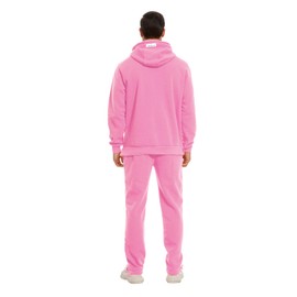 Tanderin Men's Tracksuits Sweatsuits for Men Sweat Track Suits 2 Piece Casual Athletic Jogging Warm Suits With Pockets (Pink 4XL)