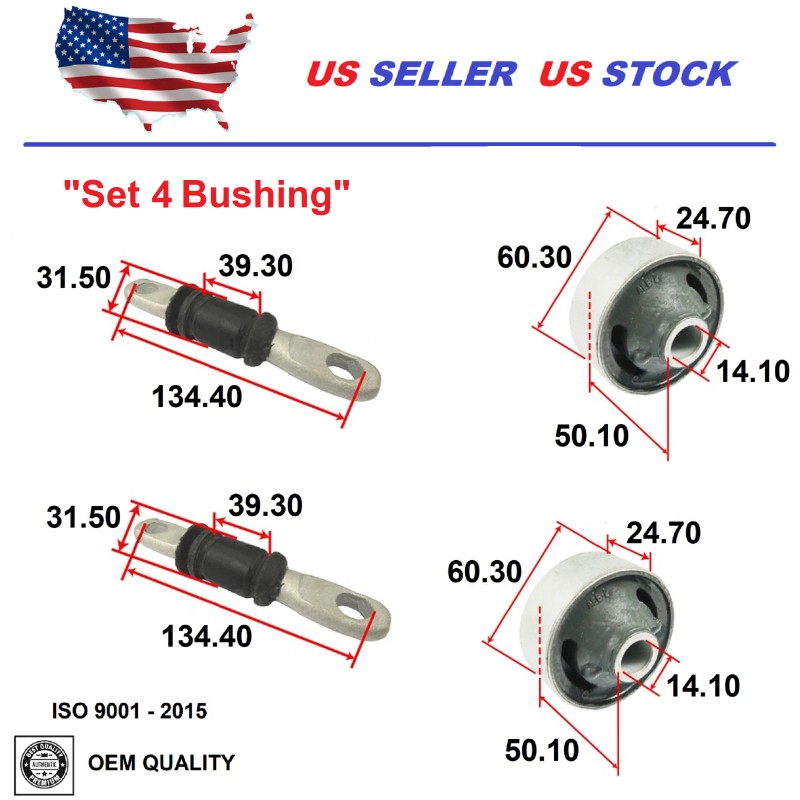2MPLASTIC Control Arm Bushing Set For Toyota CAMRY 92-01 SIENNA