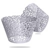 Wedding Decor 100 Pcs Silver Cupcake Cases Holders Muffin Containers