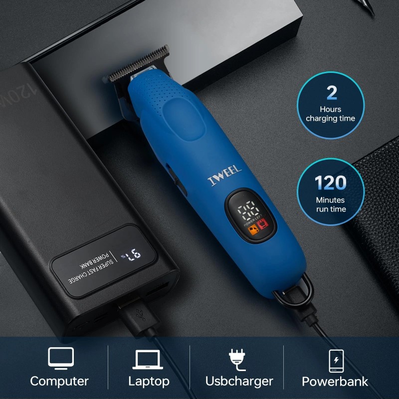 IWEEL Professional Beard Trimmer for Men - Electric Hair Clippers,