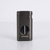 KAVYDENS Triple Jet Torch Lighter with Deep V-Cut Cigar Cutter