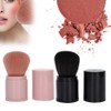 Powder Blush, 2 Pack Professional Retractable Contour Powder Face Brush,