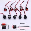 weideer 10pcs 16mm Momentary Push Button Switch SPST AC250V/3A AC125V/6A