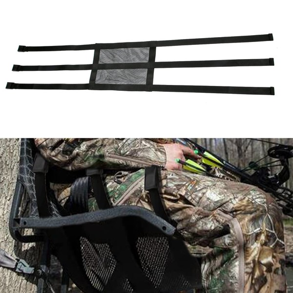 Tree Stand Seat Replacement, 63x12" Adjustable Climbing Tree Stand Seat Replacement Lock on Tree Stands for Hunting Deer Stand Climber, Easy to Install and Remove