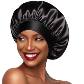 Silk Bonnet for Women Hair Bonnet for Sleeping Satin Sleep Cap for Black Women Curly Hair Braids