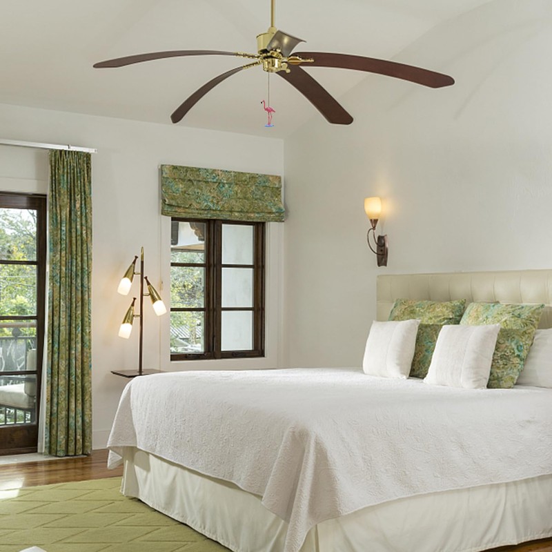 Dotlite Flamingo Ceiling Fan Pull Chain,Cute Realistic Flamingo Animal Fan